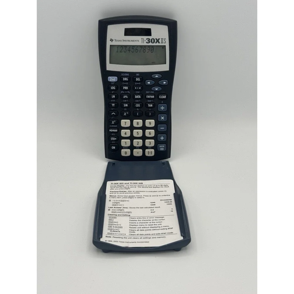 Texas Instruments TI-30X IIS Scientific Calculator Solar Powered TESTED/WORKS